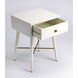 Butler Loft Delridge White & Gold 22 X 16 inch White Accent Table