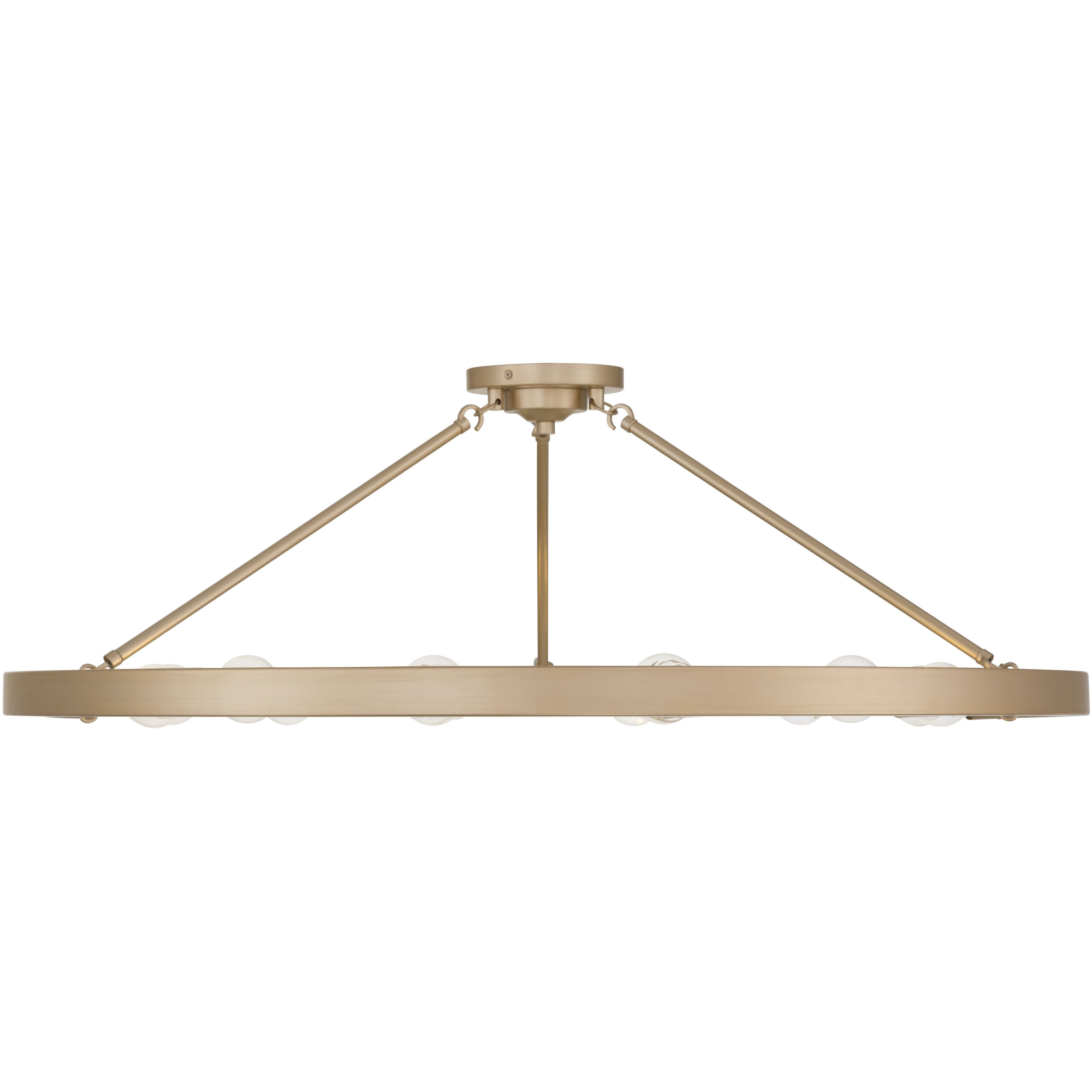 Castile 12 Light 40 inch French Gold Semi-Flush Mount Ceiling Light