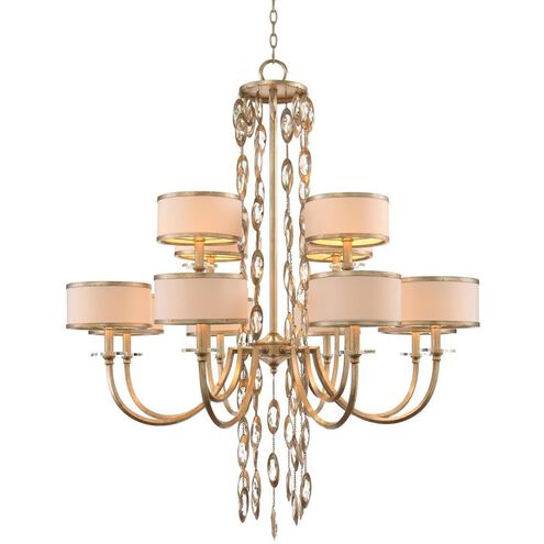 Counterpoint 12 Light 42 inch Gold and Cool White Chandelier Ceiling Light