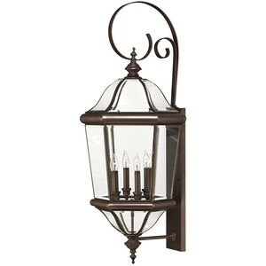 Augusta LED 39 inch Copper Bronze Outdoor Wall Mount Lantern, Large