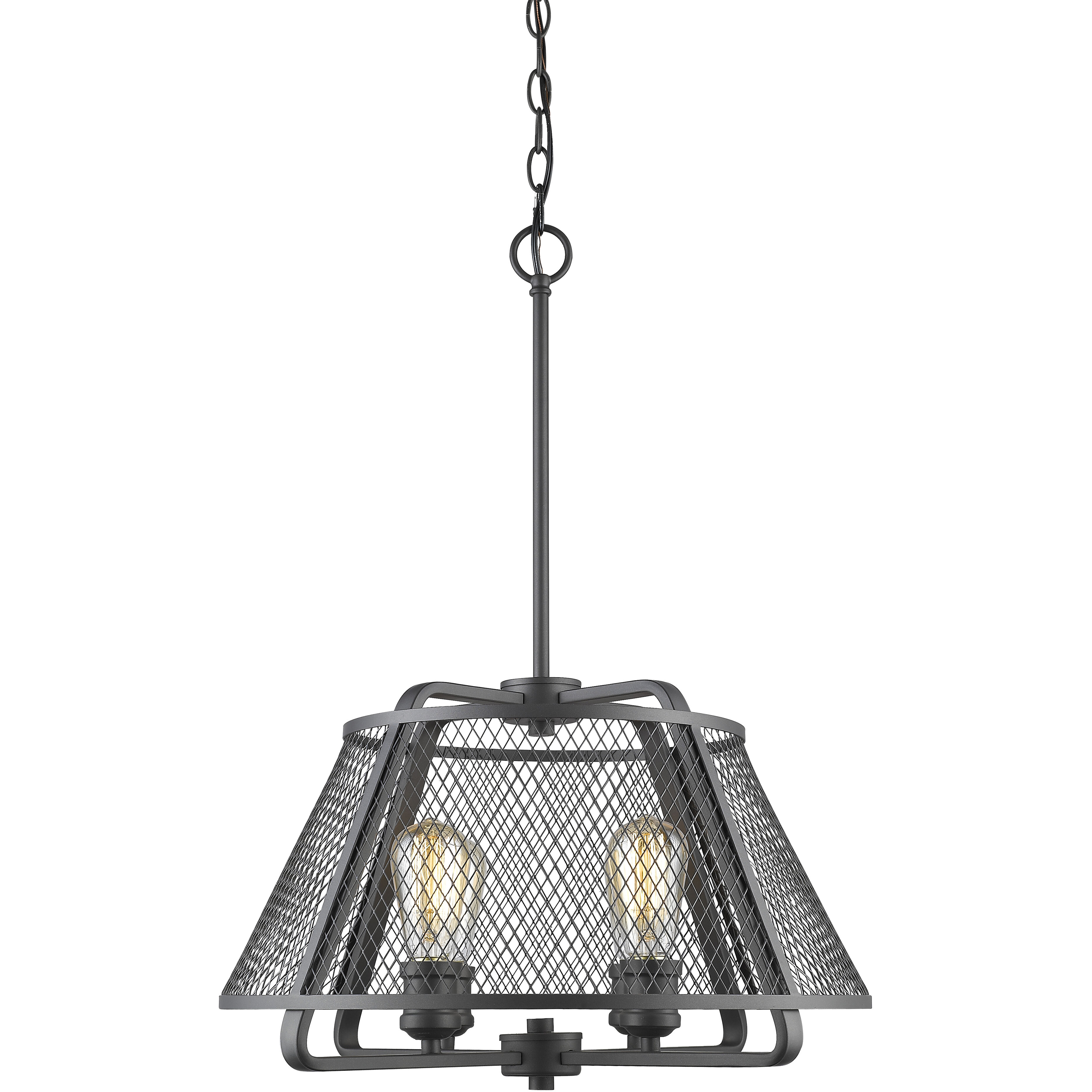 Iuka 4 Light 19 inch Bronze Pendant Ceiling Light in Bronze Steel