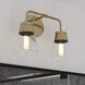 Harper LED 15 inch Natural Brass Bathroom Light Wall Light
