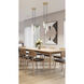 Beau 5 Light 12 inch Rubbed Brass Chandelier Ceiling Light