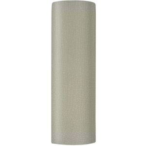 Ambiance Tube LED 17 inch Celadon Green Crackle Outdoor Wall Sconce