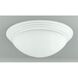 Signature 1 Light 12 inch White Flushmount Ceiling Light