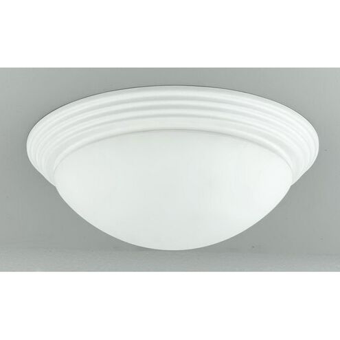 Signature 1 Light 12 inch White Flushmount Ceiling Light