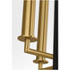 kate spade new york Carlyle 4 Light 21 inch Midnight Black / Burnished Brass Lantern Pendant Ceiling Light
