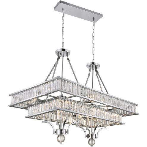 Shalia 16 Light 37 inch Chrome Island/Pool Table Light Ceiling Light