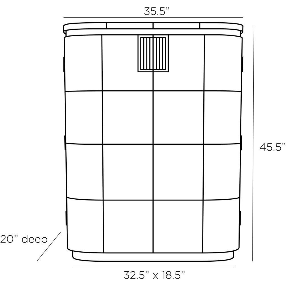 Rucci 35.5 inch Ivory Cocktail Cabinet