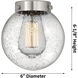 Beacon 1 Light 6.5 inch Brushed Satin Nickel Sconce Wall Light