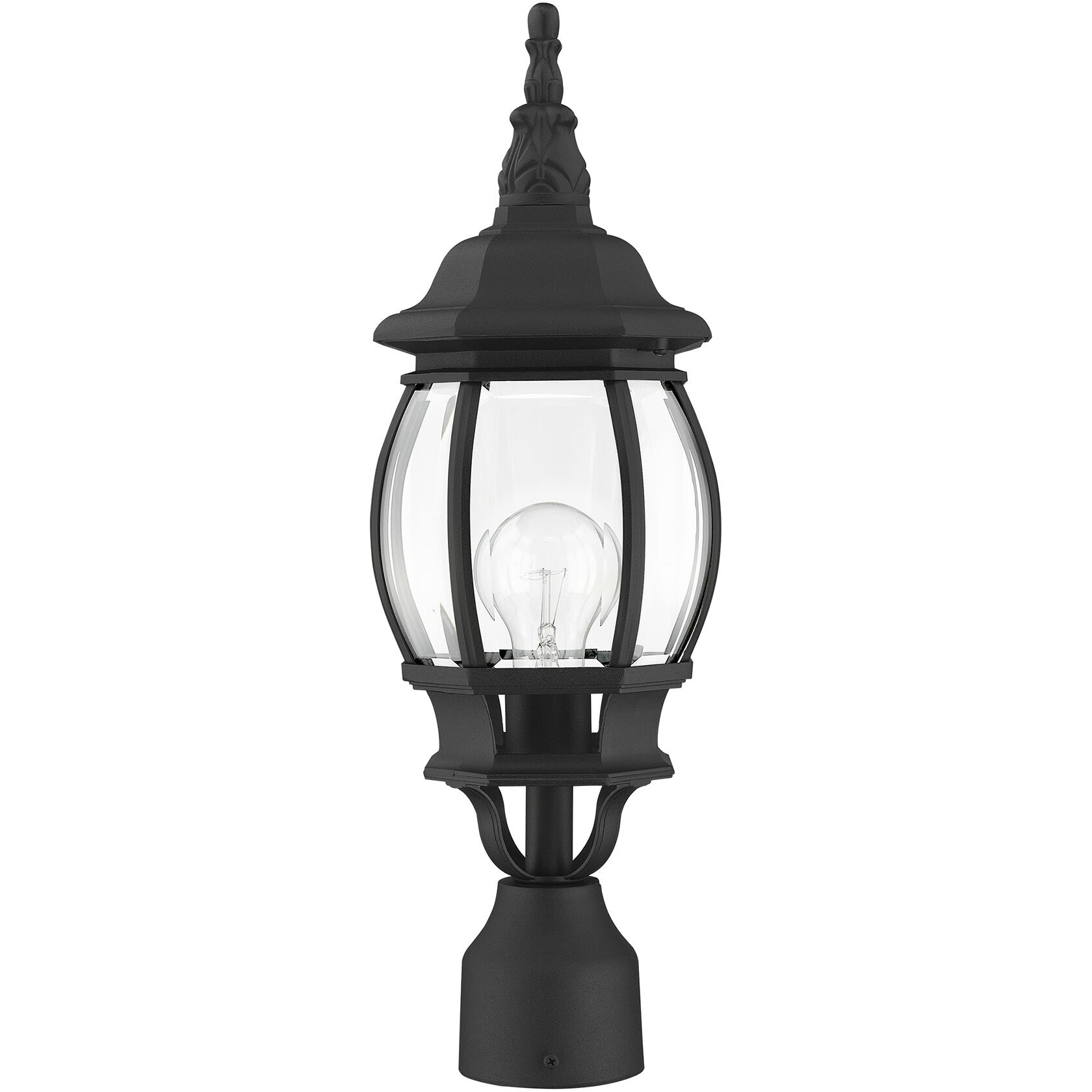 Frontenac 1 Light 19.5 inch Textured Black Outdoor Post Top Lantern
