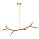 Morgan LED 39.25 inch Aged Brass Horizontal Pendant Ceiling Light