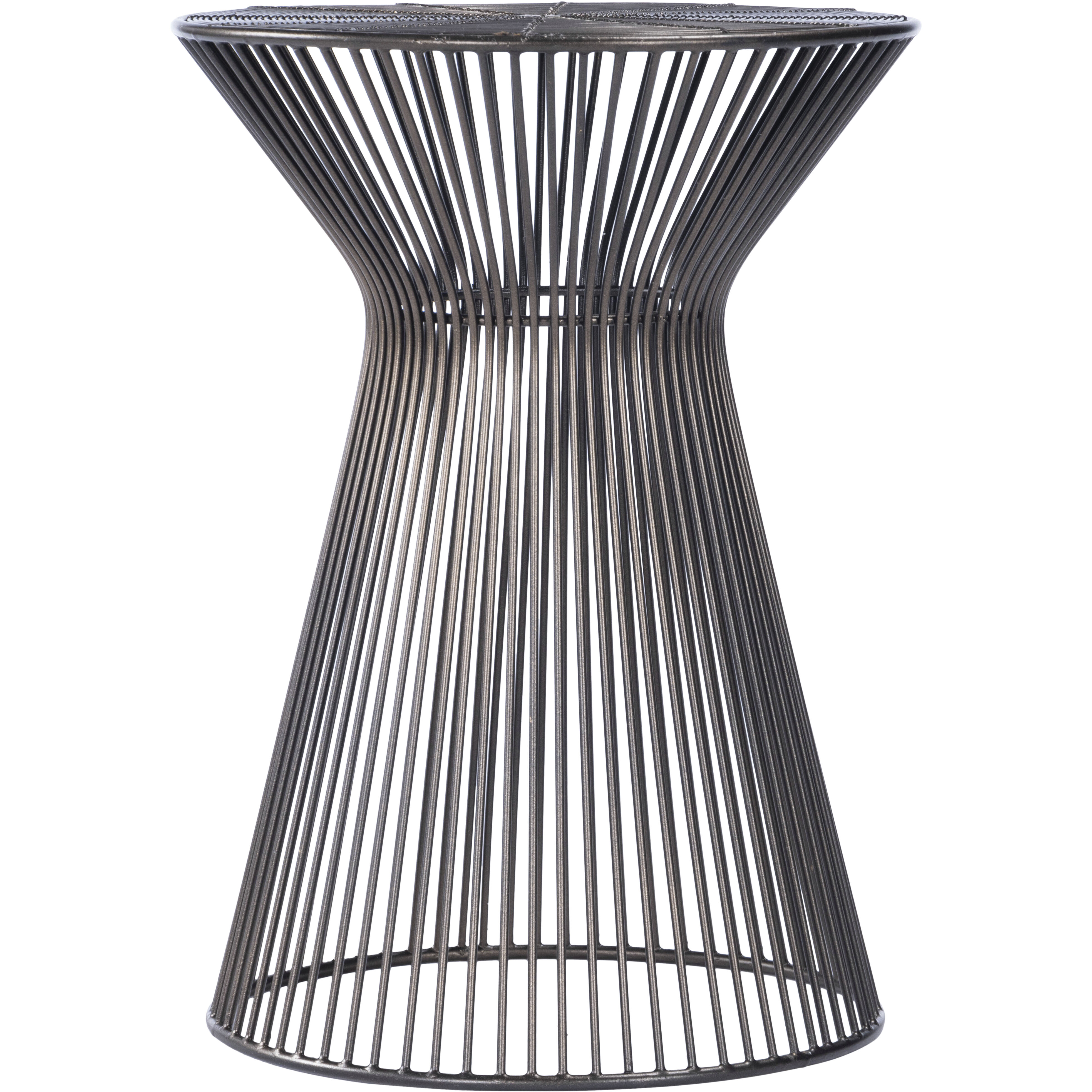 Industrial Chic Greeley Round Metal 18 X 13 inch Metalworks Accent Table