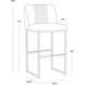 Nevin 42 inch Shadow Grey Barstool