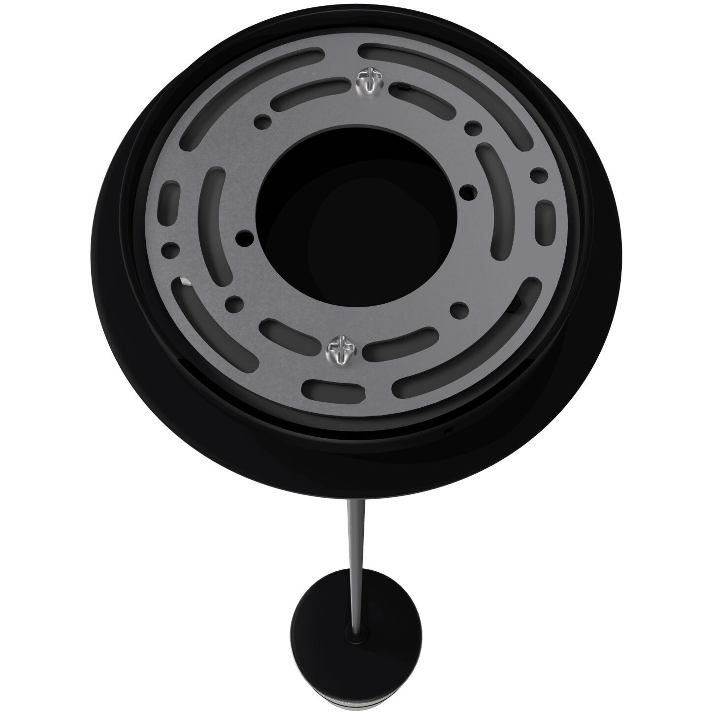 Cicada LED 3 inch Knurled Brass with Black Pendant Ceiling Light