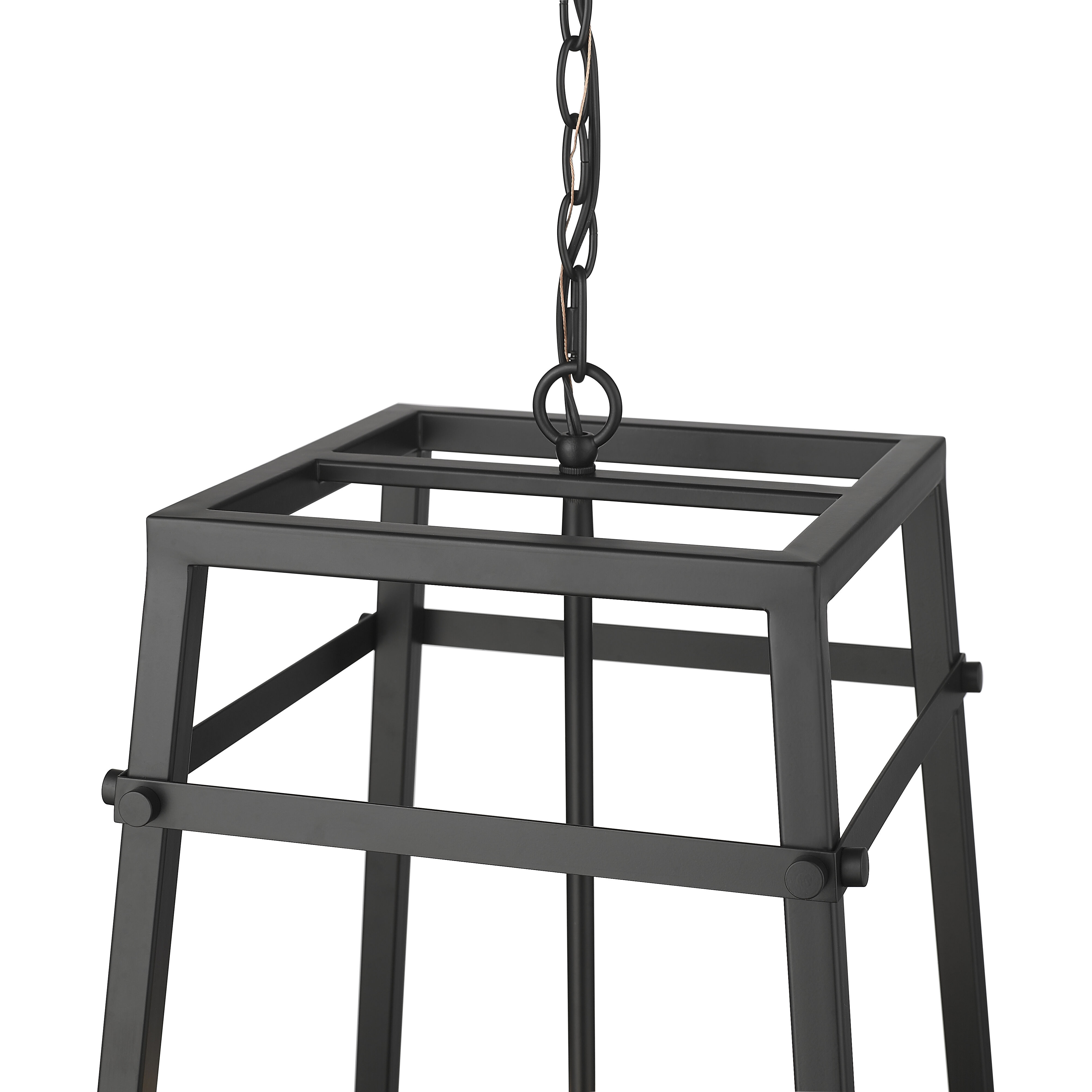 Tellsa 4 Light 15 inch Matte Black Pendant Ceiling Light