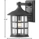 Freeport Coastal Elements LED 15 inch Textured Black Outdoor Wall Mount Lantern