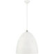 Arlington 3 Light 19 inch White with Brushed Nickel Accents Pendant Ceiling Light