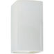 Ambiance Rectangle LED 5.25 inch Gloss White Wall Sconce Wall Light, Small