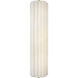 Chapman & Myers Madden LED 4.25 inch Alabaster and Antique-Burnished Brass ADA Fluted Linear Sconce Wall Light