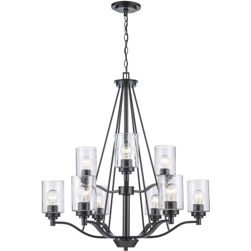 Mod Pod 9 Light 29 inch Black Chandelier Ceiling Light