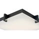 Matrix LED 15.4 inch Black Flush Mount Ceiling Light