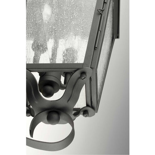 Kiawah 3 Light 27 inch Textured Black Outdoor Wall Lantern, Large, Design Series