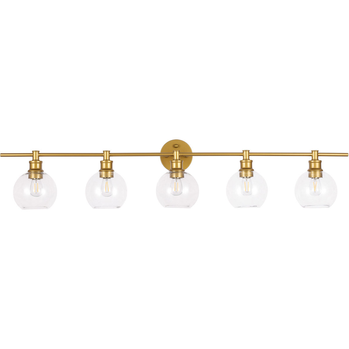Collier 5 Light 47 inch Brass Wall sconce Wall Light