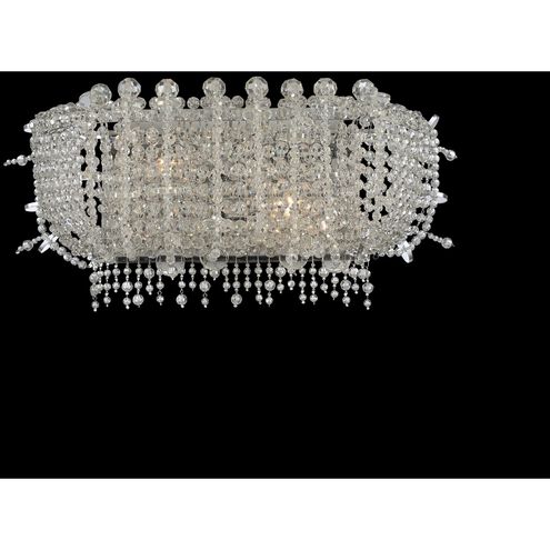 Cielo 3 Light 19 inch Chrome Bath Vanity Wall Light in Firenze Clear