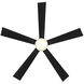 Wynd 60 inch Matte Black Downrod Ceiling Fan in 3500K