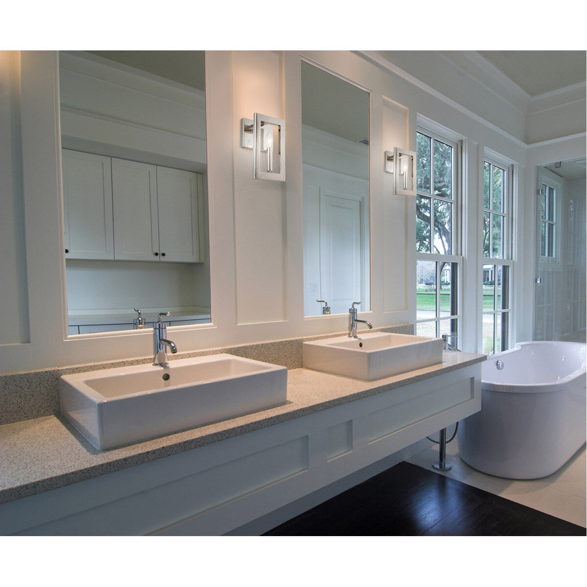 Jordan 1 Light 7 inch Chrome ADA Wall Sconce Wall Light