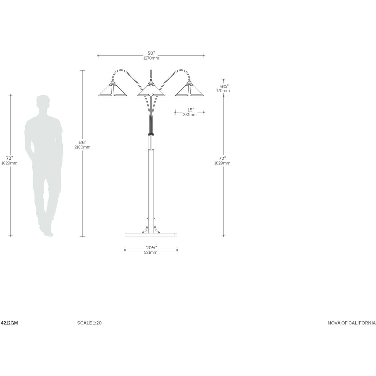 Natural Mica 86 inch 40.00 watt Gunmetal and Charcoal Gray Arc Floor Lamp Portable Light