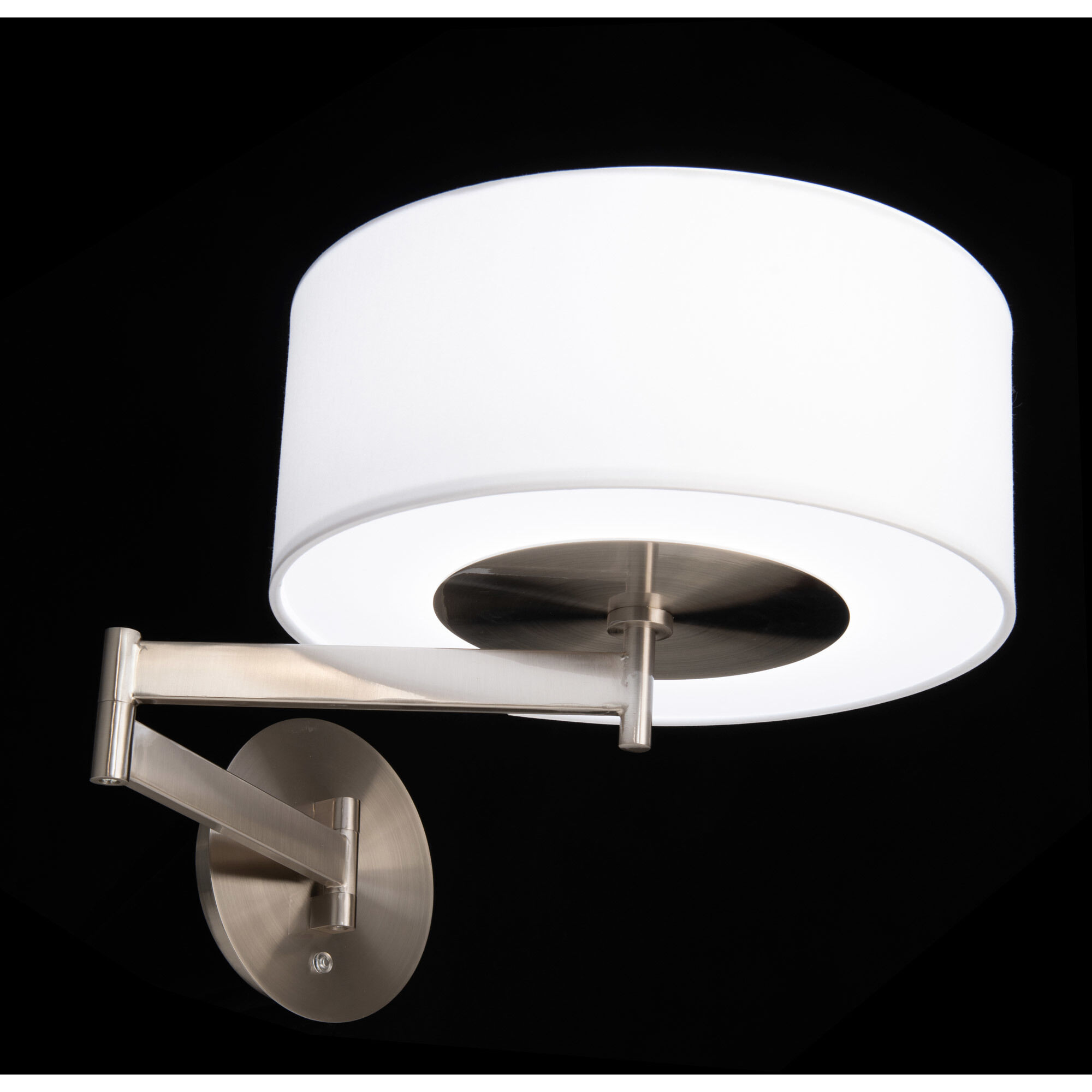 Chelsea Reading Light Wall Light in Brushed Nickel, dweLED