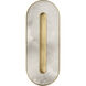 Kelly by Kelly Wearstler Wyllis LED 2.6 inch Hand Rubbed Antique Brass ADA Sconce Wall Light