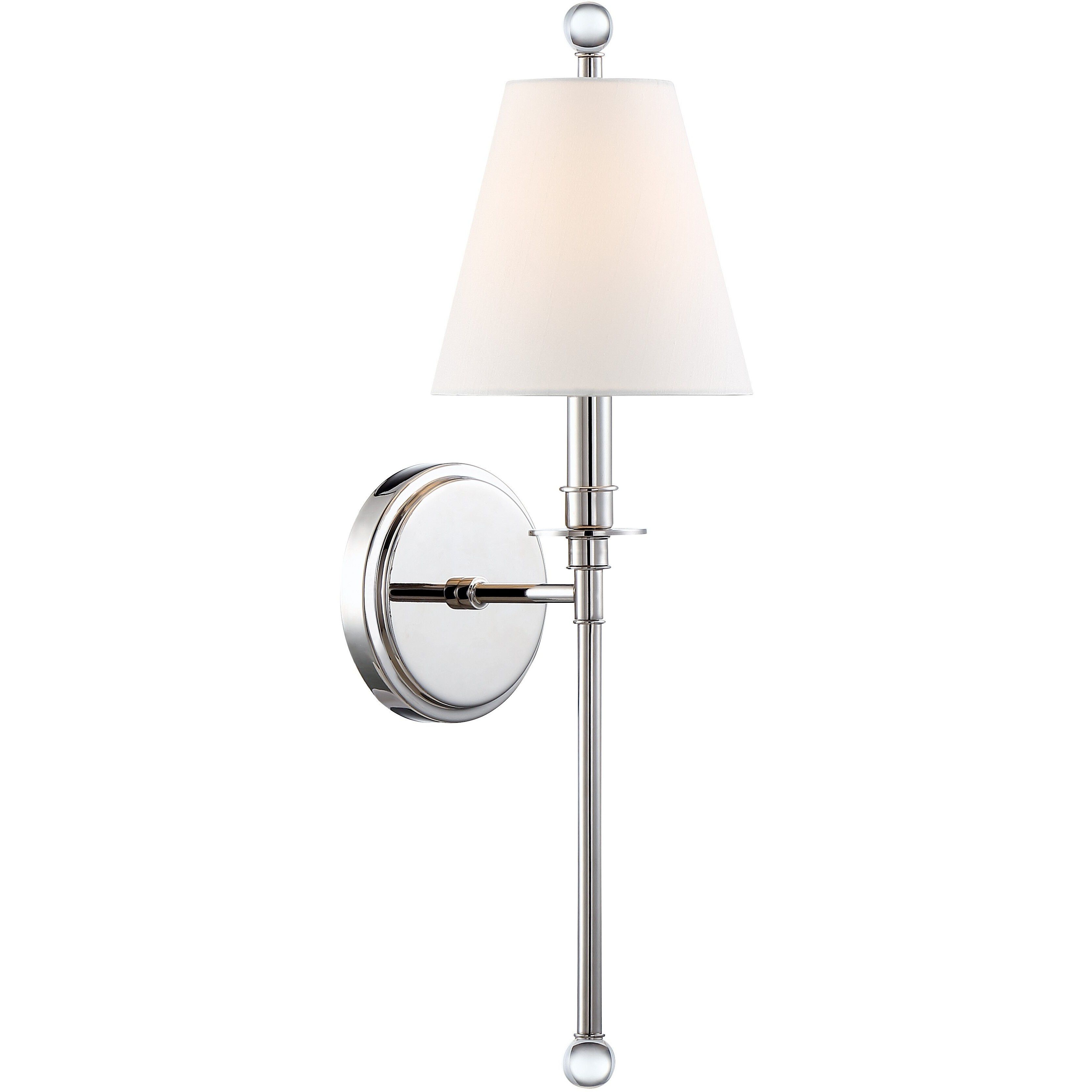 Riverdale Bath Sconce Wall Light in Polished Nickel