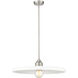 Paloma 1 Light 24 inch Brushed Nickel Pendant Ceiling Light