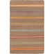 Miguel 36 X 24 inch Brown and Blue Area Rug, Wool and Cotton