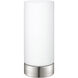 Mayna 9 inch 60.00 watt Matte Nickel Table Lamp Portable Light