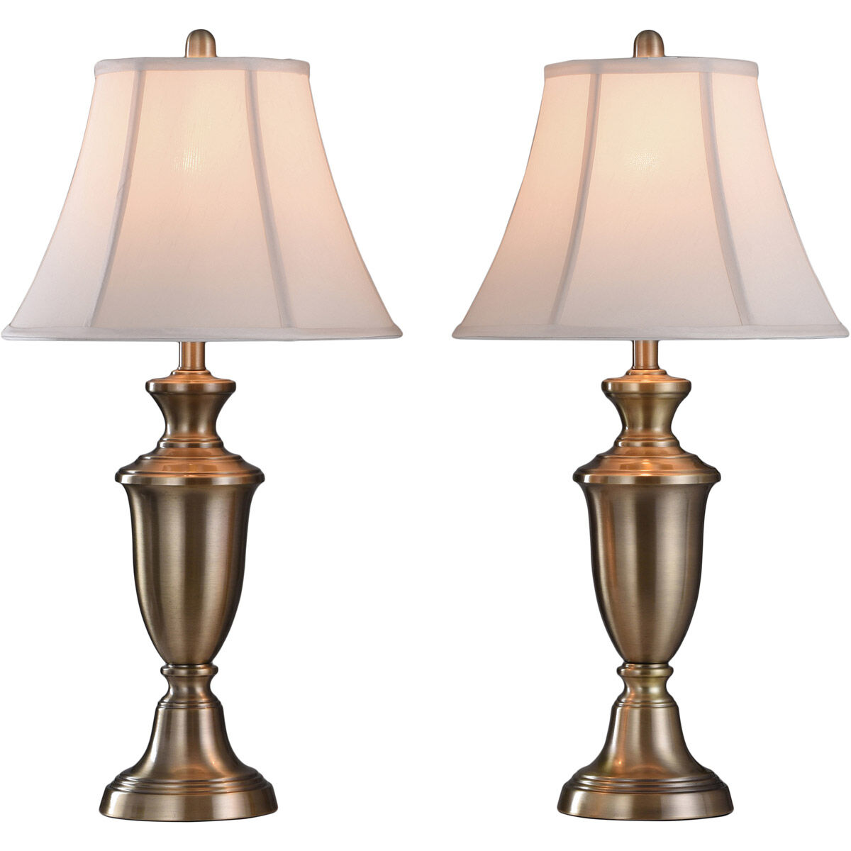 Signature 30.5 inch 150.00 watt Antique Brass Table Lamp Portable Light
