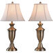 Signature 30.5 inch 150.00 watt Antique Brass Table Lamp Portable Light