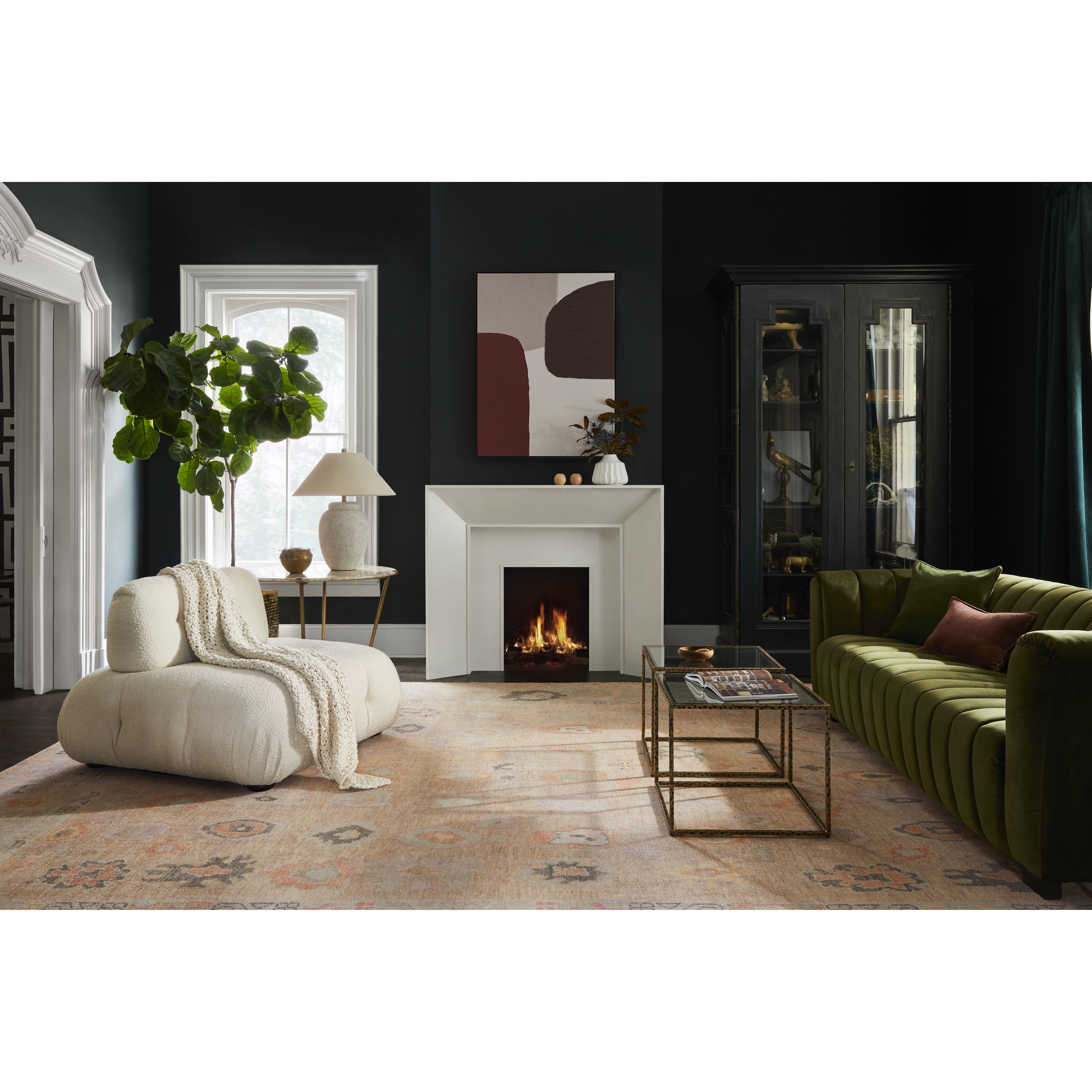 Kars 120 X 30 inch Orange Rug, Runner