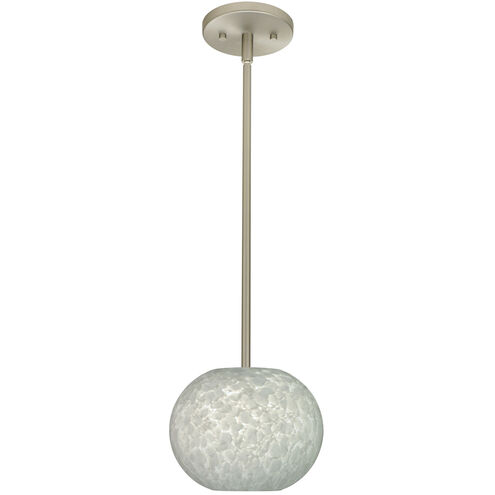 Luna LED Satin Nickel Stem Pendant Ceiling Light