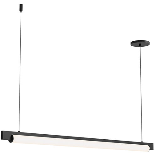Keel LED 44 inch Satin Black Pendant Ceiling Light in 3000K