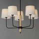 Bozeman 5 Light 28.75 inch Natural Wood Single-Tier Chandelier Ceiling Light