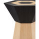 Arrow 24 X 18 inch Natural/Caviar Black Accent Table