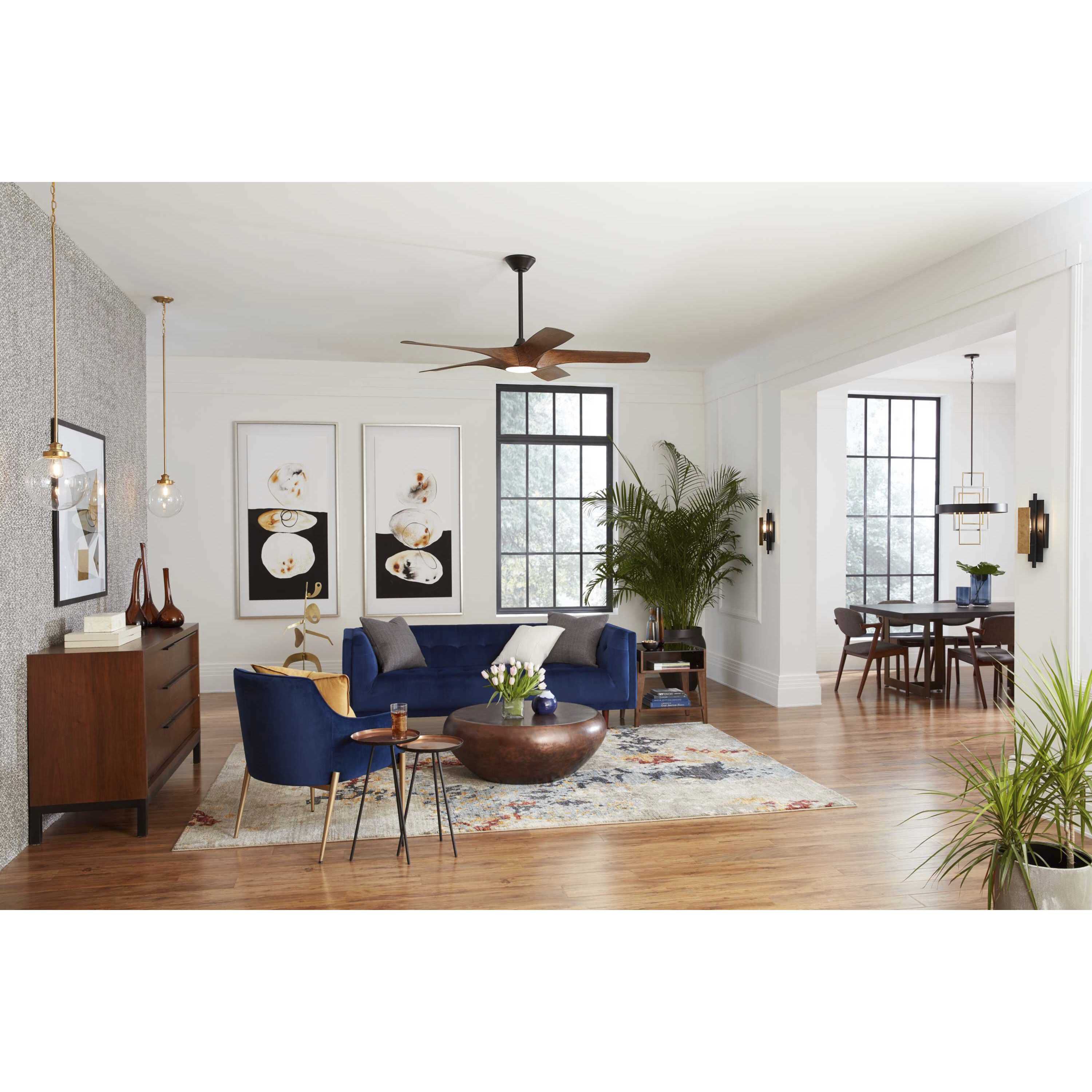 Penn 1 Light 9.75 inch Natural Brass Pendant Ceiling Light, Medium