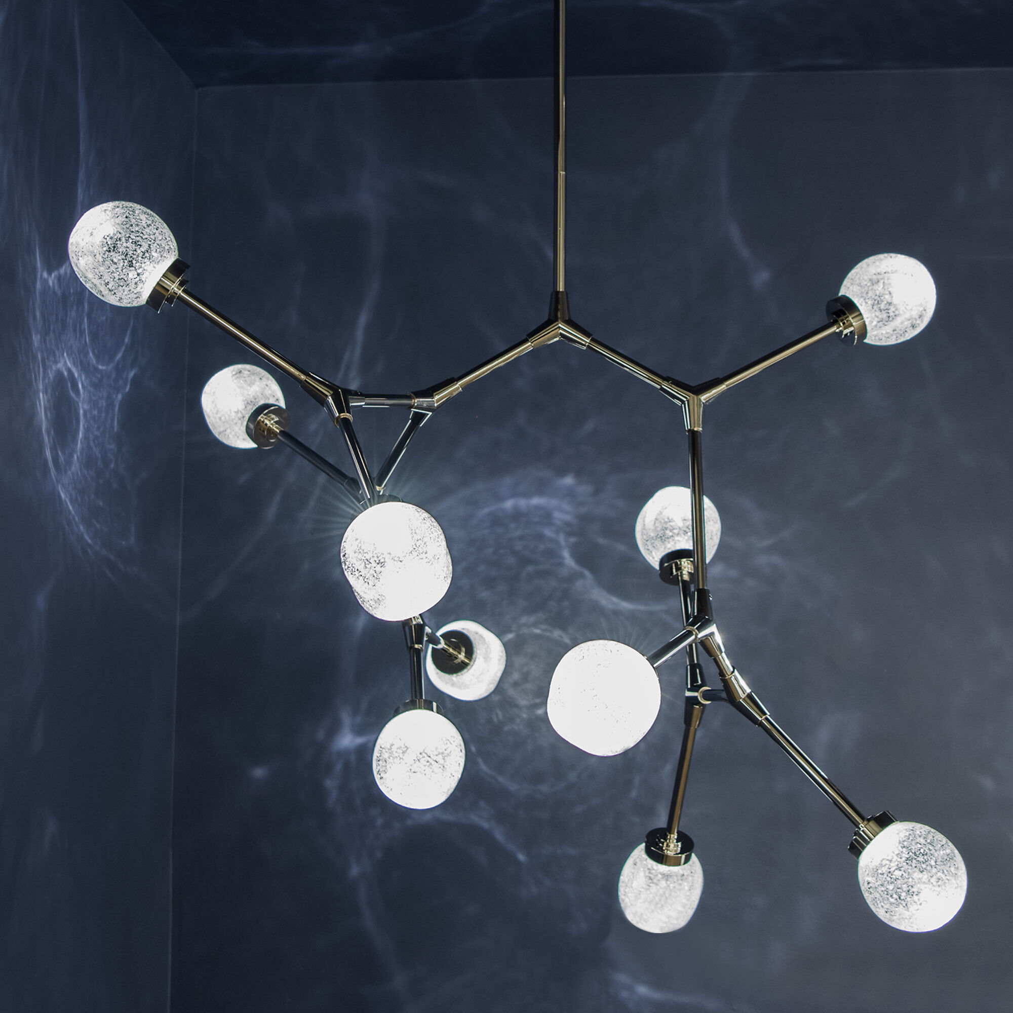 Catalyst LED 51 inch Polished Nickel Chandelier Ceiling Light in 51in.