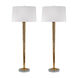 Amidon Pl 37 inch 100.00 watt Gold Mercury Buffet Lamp Portable Light, Set of 2