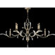 Beveled Arcs 6 Light 74 inch Silver Chandelier Ceiling Light