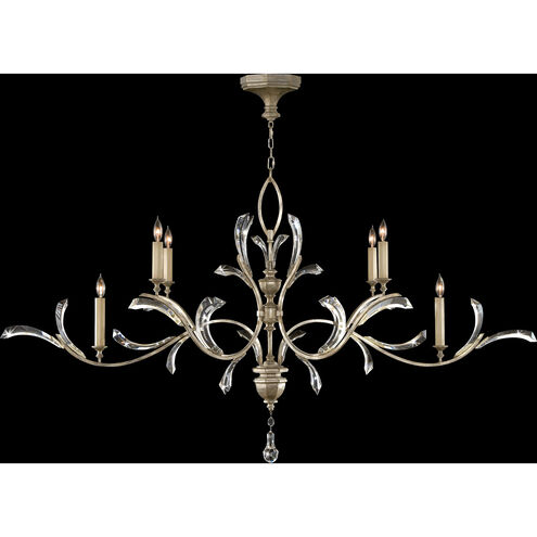 Beveled Arcs 6 Light 74 inch Silver Chandelier Ceiling Light